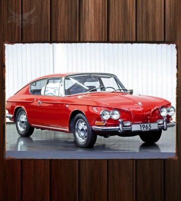 Металлическая табличка Karmann Volkswagen 1600 TL Prototype